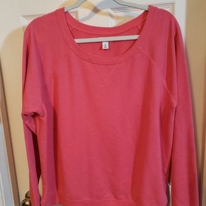 Barely Worn Coral Old Navy Crew Neck Pullover Size XL